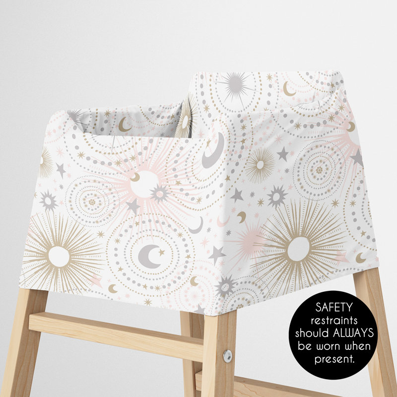 Celestial Pink and Gold Multi Use Baby Car Seat and Nursing Cover by Sweet Jojo Designs