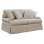 Causeuse à accoudoirs arrondis en coton 60 po avec coussins réversibles Wesham