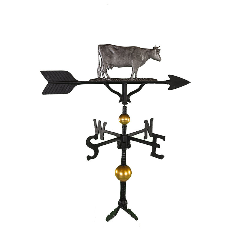 Deluxe Cow Weathervane, Swedish Iron