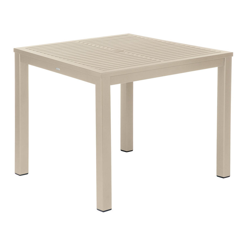 Aura Dining Table, Champagne, 29" H x 35" W x 35" D