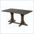 60" Rustic Farmhouse Dining Table with Trestle Base