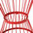 16" Red Iron Outdoor Side Table With Stylish Look Modern In Red, Sophisticated & Frame-2003452455