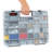 Stalwart 55-Comparment Small Lockable, Portable Toolbox Box for Office Supplies and Craft Storage