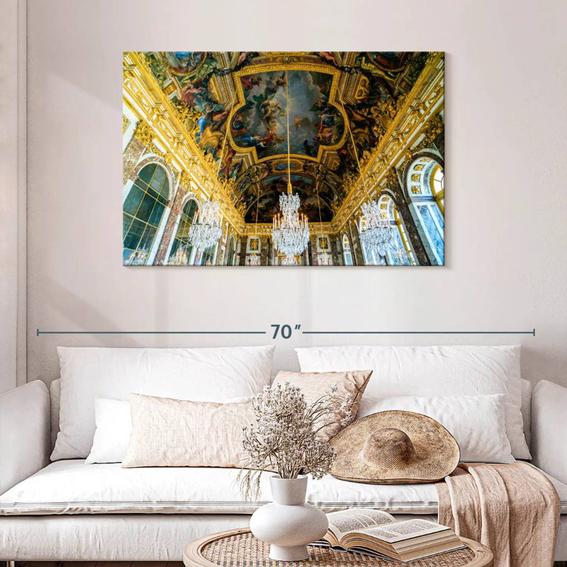 Lilie, château de Versailles, galerie des miroirs, H 30 po x l 45 po