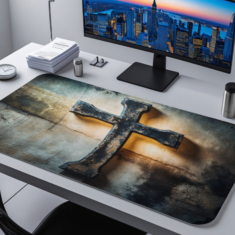 Polyester Desk Pad, 23.6x13.8