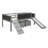 Loft Bed With Staircase And Storage Compartments-79611186