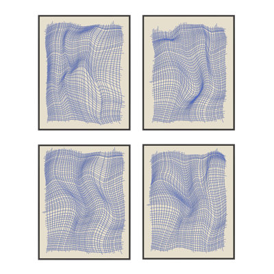 Netting 4-Piece Print Set by Jacques Pilon