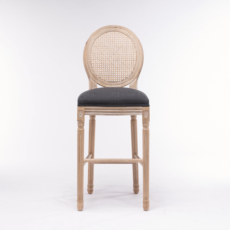 Tabouret de comptoir Adylenne, Gris foncé