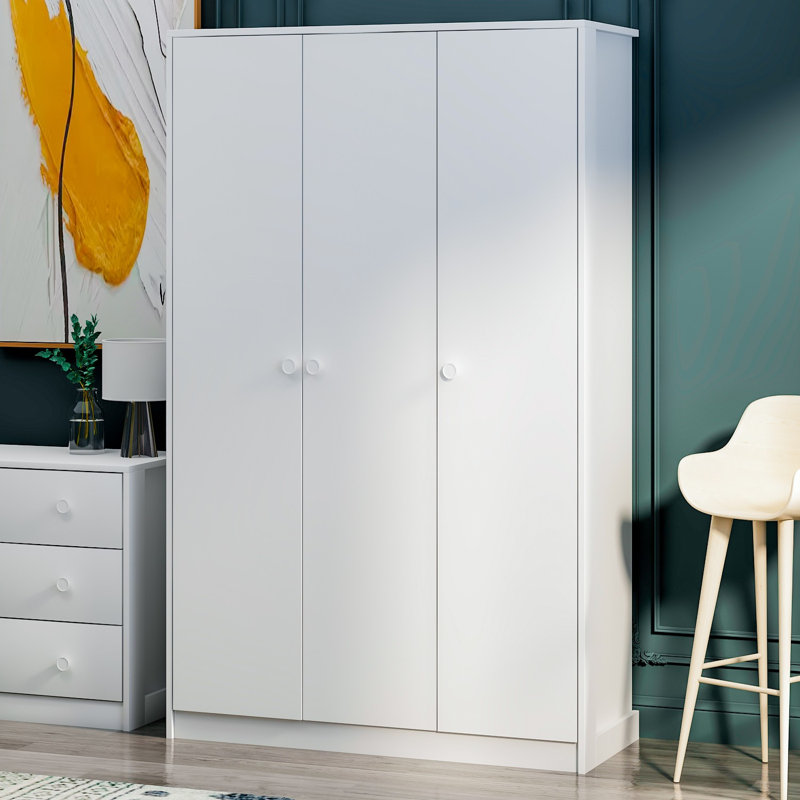 Berend 3 Door Manufactured Wood Wardrobe