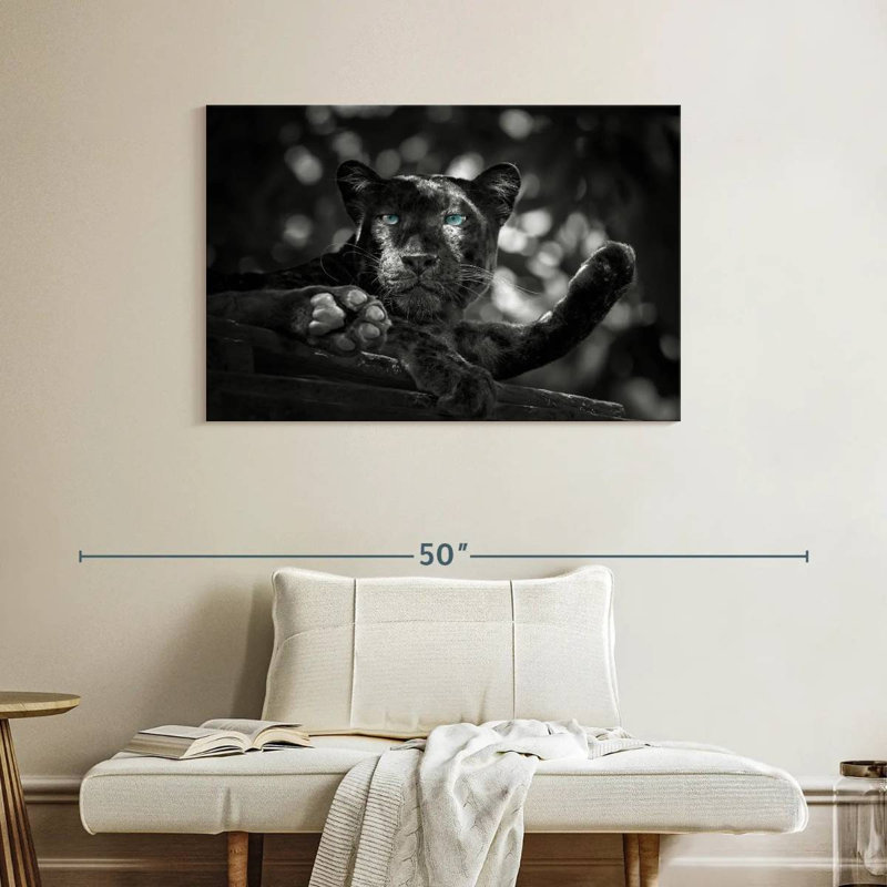 Brampt Blue Eyed Leopard Pop, 26" H x 39" W
