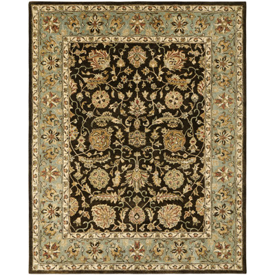 Wool Oriental Area Rug in Brown