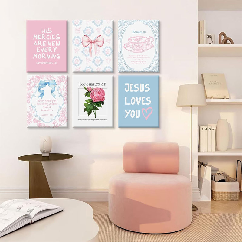 6 Piece Wrapped Canvas Print