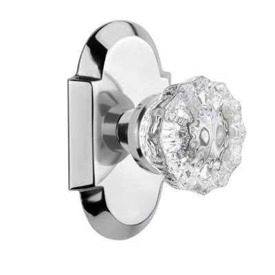 Cottage Plate with Crystal Door Knob
