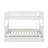 Full Over Full Rubber Wood Bunk Bed With Trundle
