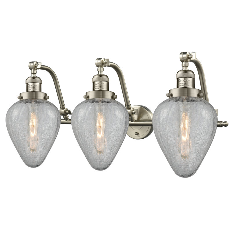 Shauna Dimmable Vanity Light, Brushed Satin Nickel, 3-Light
