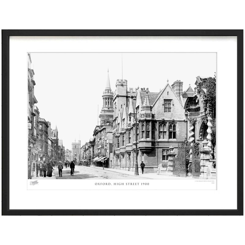 Oxford, High Street 1900 by Francis Frith - Single Picture Frame Print, 28cm H x 36cm W x 2.3cm D