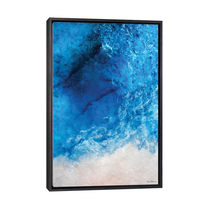 "Mistral" par Vinn Wong - reproduction d'art sur toile, Toile avec cadre noir patiné, H 40 po x l 26 po x P 1,5 po