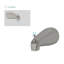 Pomme de douche ronde 10 po avec robinet de baignoire et valve brute-60220257