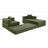 Modular Sectional Sofa with L-Shape Chaise-1659042828