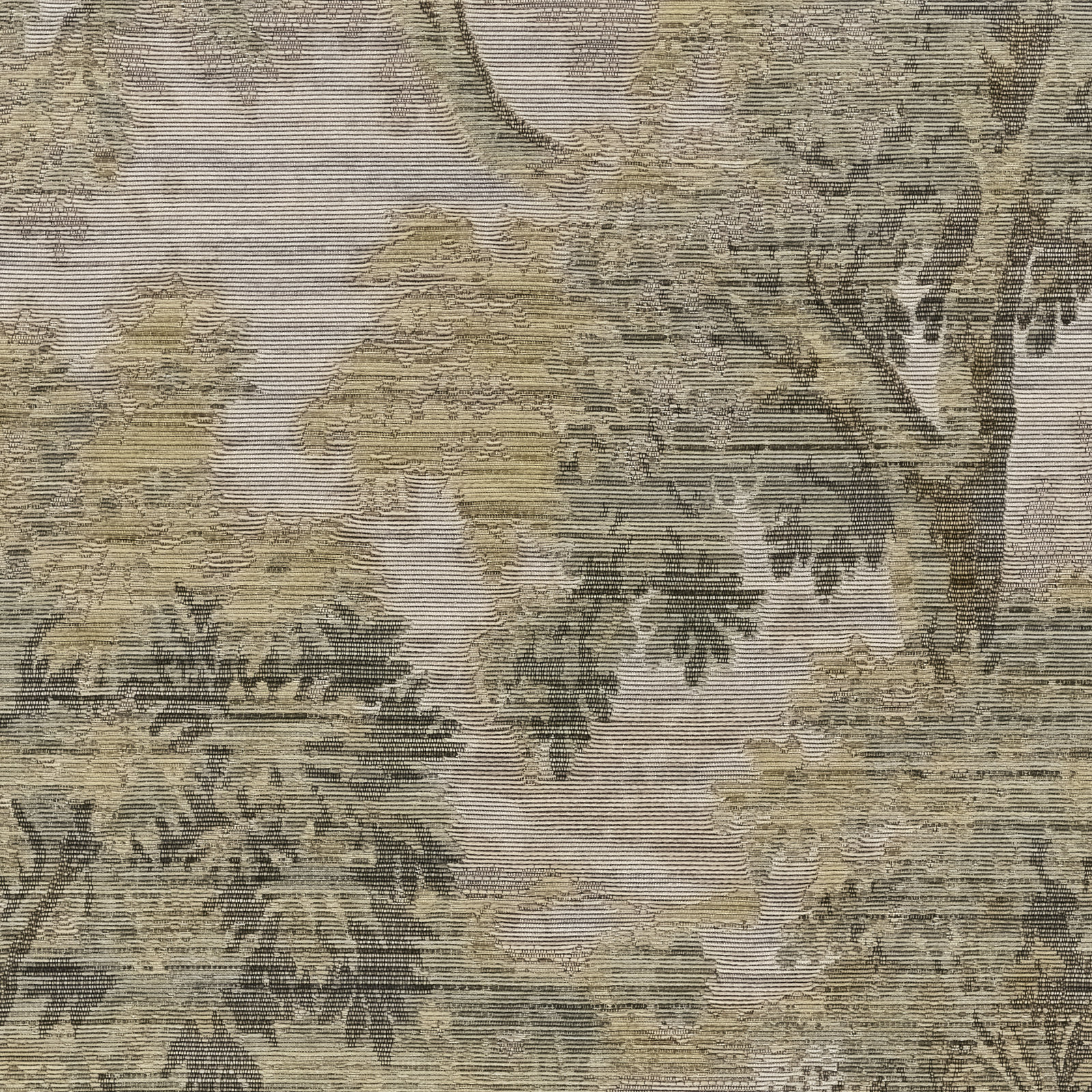 Piera Floral Wool Blend Multi Area Rug 5'3" X 7'6", 6'7" X 9'