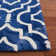 Tapis bleu touffeté à la main Berman