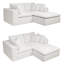 Canapé modulaire en L avec repose-pieds, canapé en velours côtelé moelleux sans assemblage, canapé compressé à 3 places pour le salon, l’appartement et la chambre à coucher-423702974-425438436
