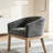 Modern Upholstered Barrel Dining Chairs-1026254871