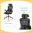 High Back Desk Chair with Adjustable Lumbar Support & Headrest,Comfortable Mesh Computer Chair with Soft Flip Up Arms-129688795