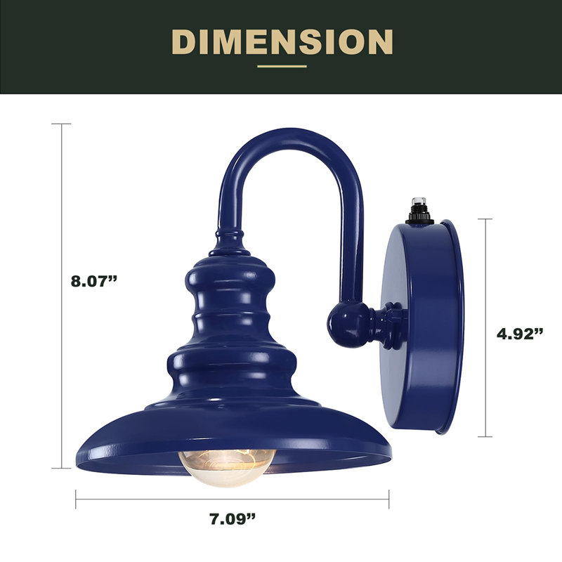 Lanterne d'extérieur résistante à la rouille, Bleu