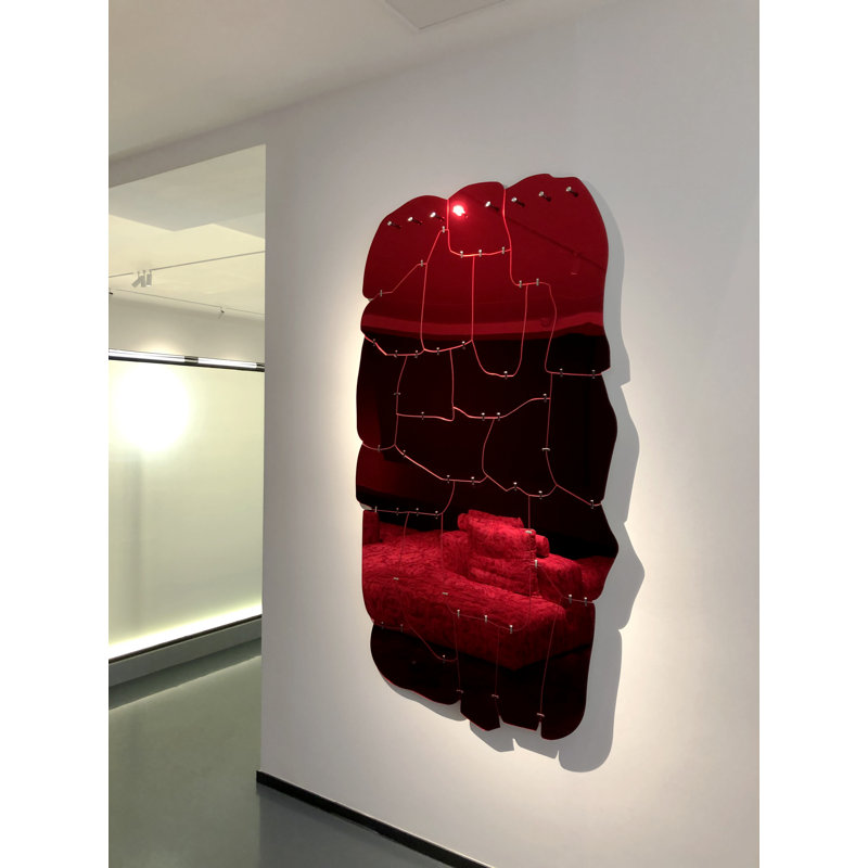 Rectangle Acrylic Mirror, Red