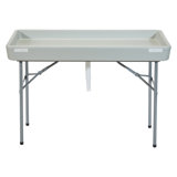 OSP Home Furnishings Serving Station / Cart Cooler in Ivory