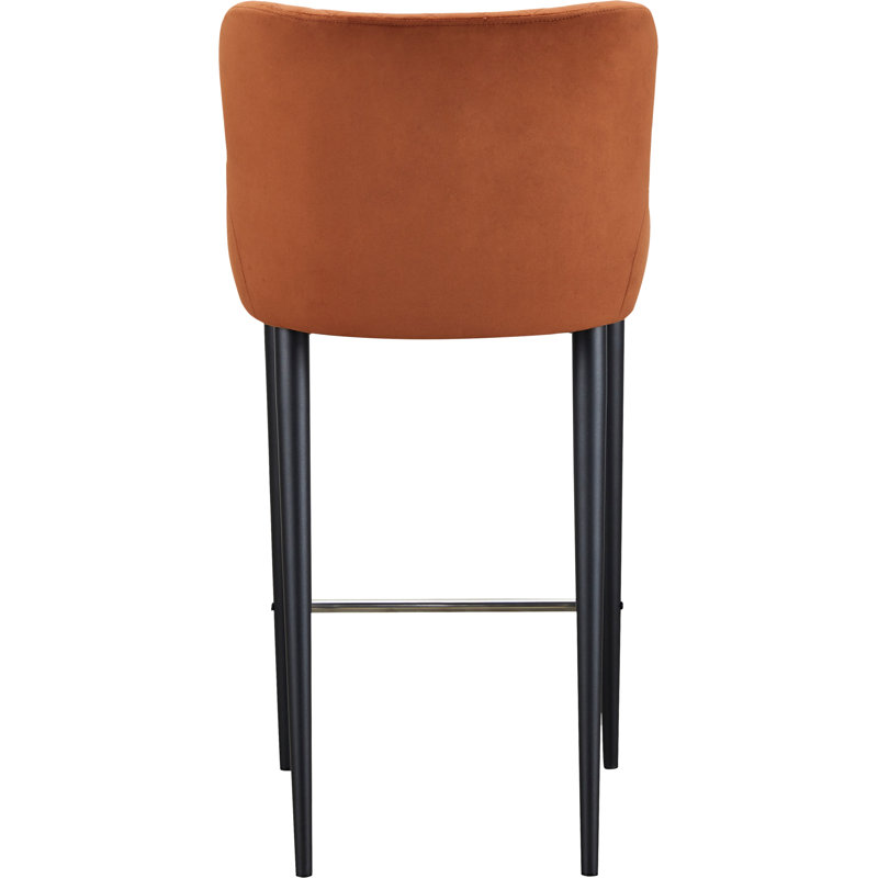 Carly Counter & Bar Stool, Future Amber Velvet, Counter Stool (26" Seat Height)