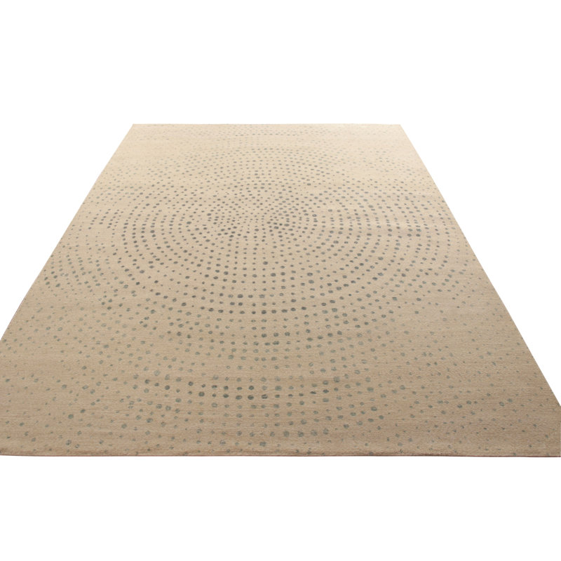 Distressed Homage Hand Knotted Wool Area Rug, Rectangle 10' x 14'