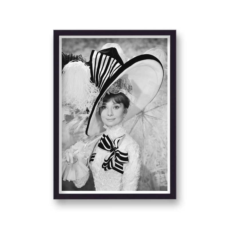 Audrey Hepburn Publicity Shot My Fair Lady 3 1 Piece Single Picture Frame Wall Art