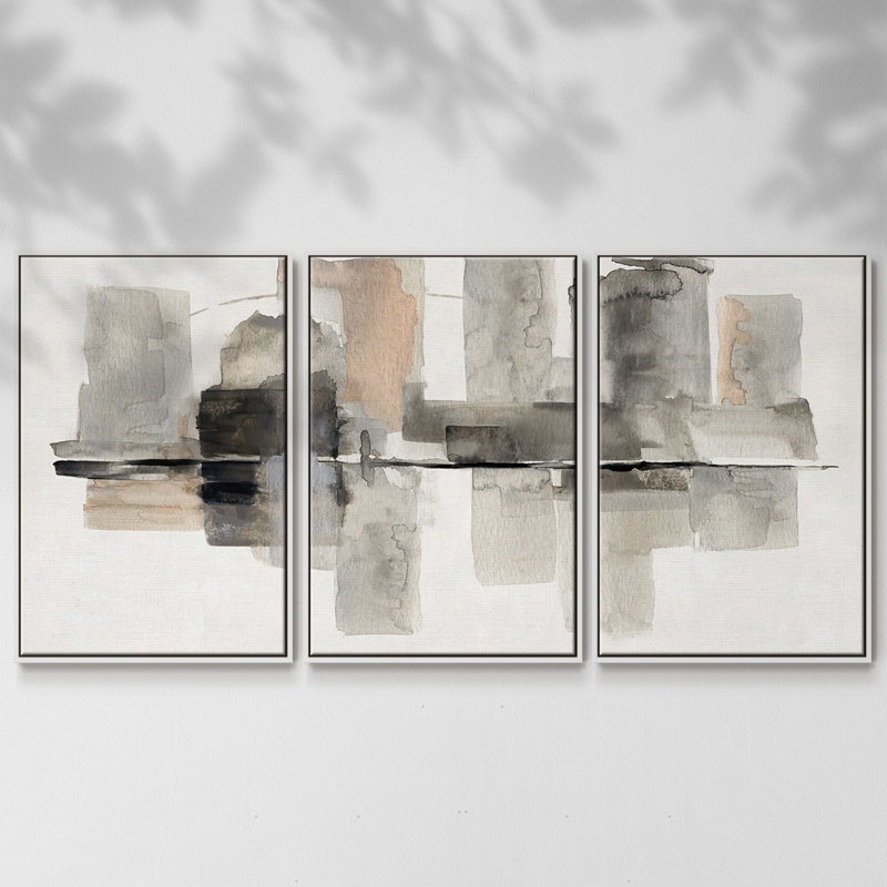 3 pièces Urban Oasis II, H 24 po x l 48 po x P 2 po, Blanc