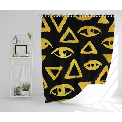 Runi Polyester Shower Curtain Set