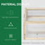 Ahyonna Wooden Cold Frame with Openable Top Cover 90 x 52 x 50cm Natural