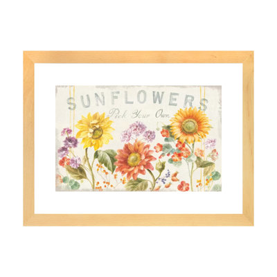 " Floursack Autumn IX Sunflowers " by Danhui Nai