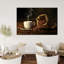 Café et grains de café sur toile-504673198
