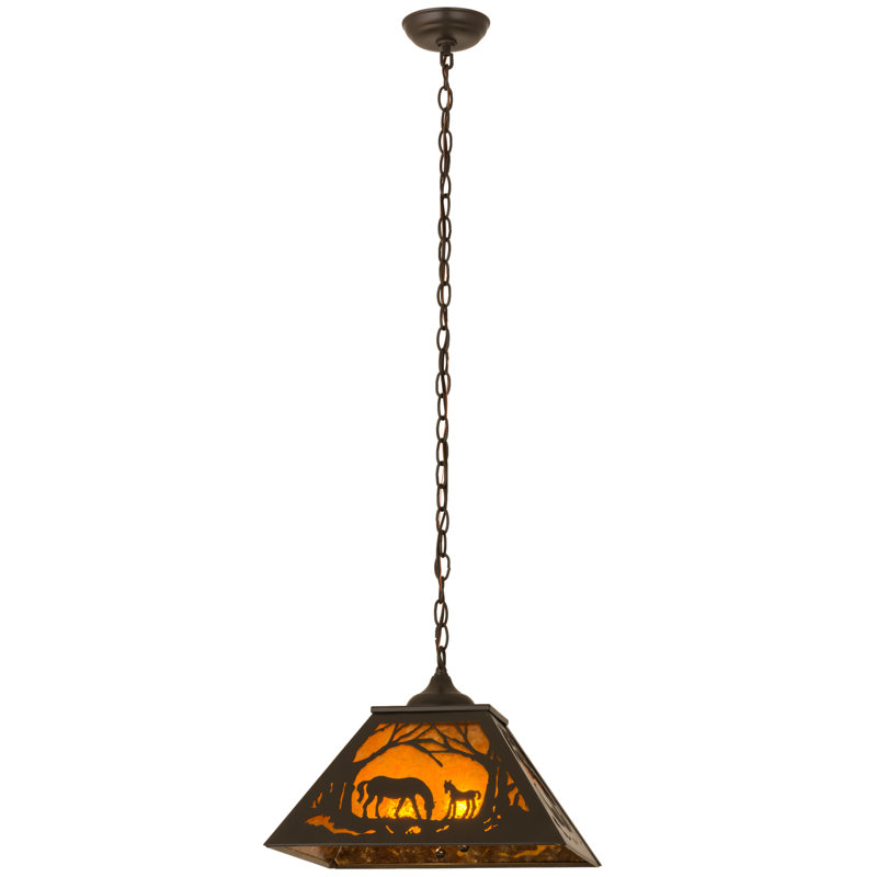 Rustic Lodge 2 - Light Pendant, Timeless Bronze, 43" H x 22.5" W x 22.5" D