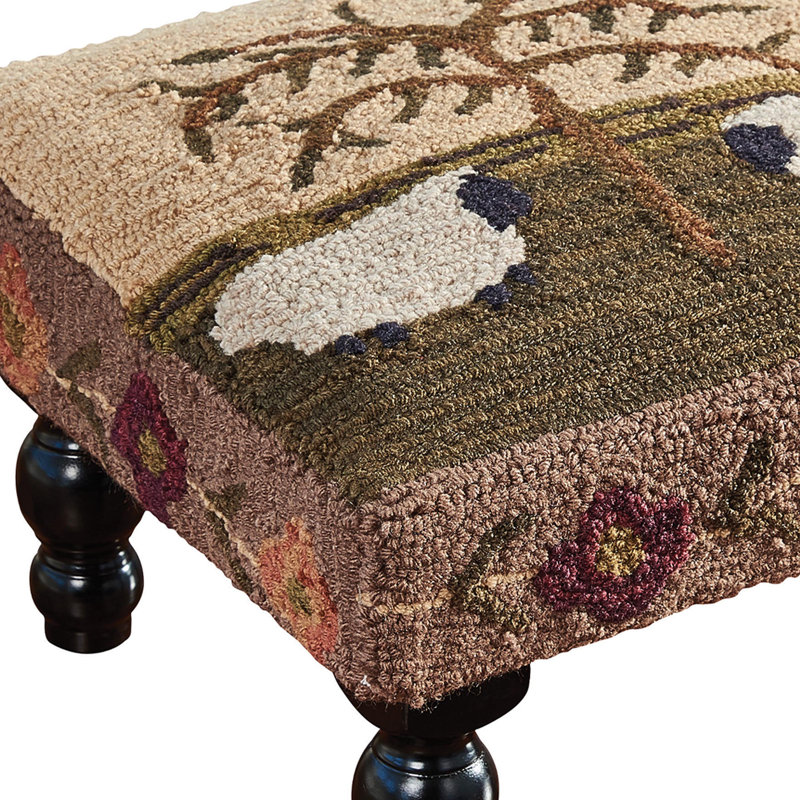 Tabouret crocheté Maxtyn Bungalow Rose Willow And Sheep