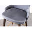 Tabourets de comptoir, rembourrés de tissu doux semblable au velours et de mousse épaisse, 2 tabourets de construction, rembourrage en mousse dense et texturée-1043540288