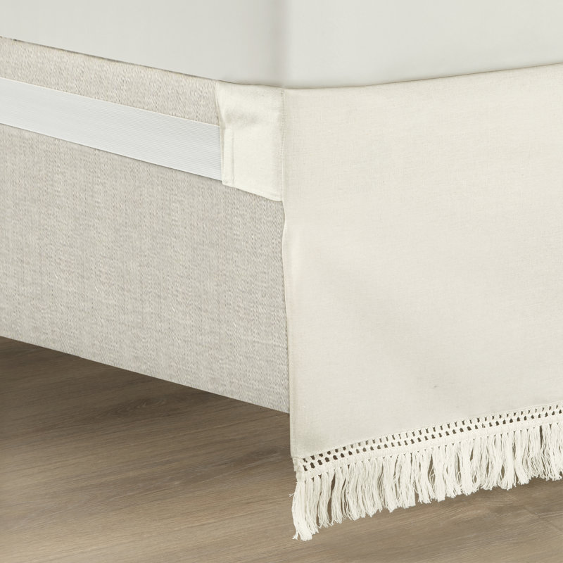 Pleated Bed Skirt, Queen, Off white