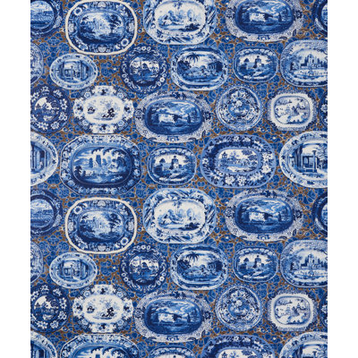 Schumacher x Johnson Hartig Plates & Platters Wallpaper
