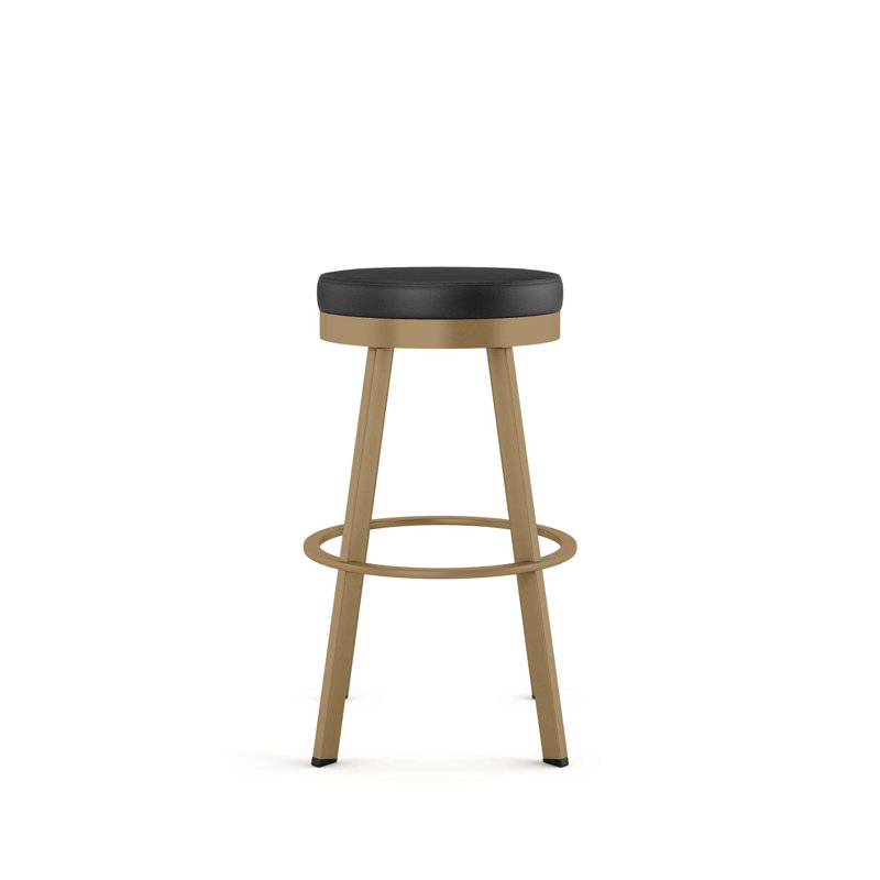 Tabouret de bar et de comptoir pivotant sans dossier Jamieson, Tabouret de bar (assise de 30,25 po de hauteur), Or