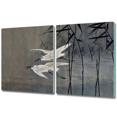 Bevans Plants Birds Lake Chopping Board