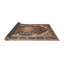 Tapis rouge/brun/bleu traditionnel Harb-1676017084