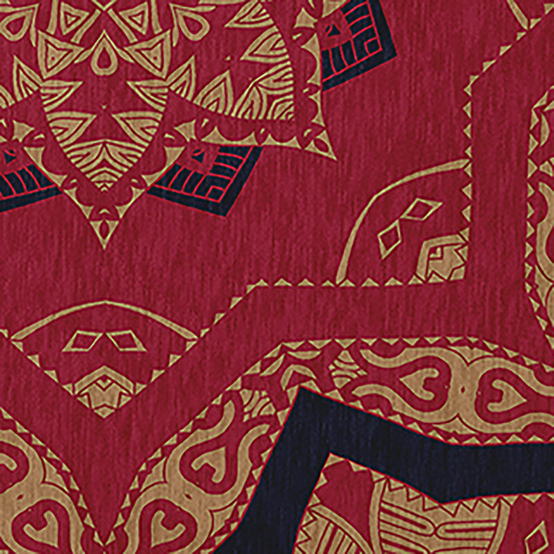Tapis intérieur / extérieur en chenille tissé à la machine bleu, Rectangle 2 pi x 3 pi