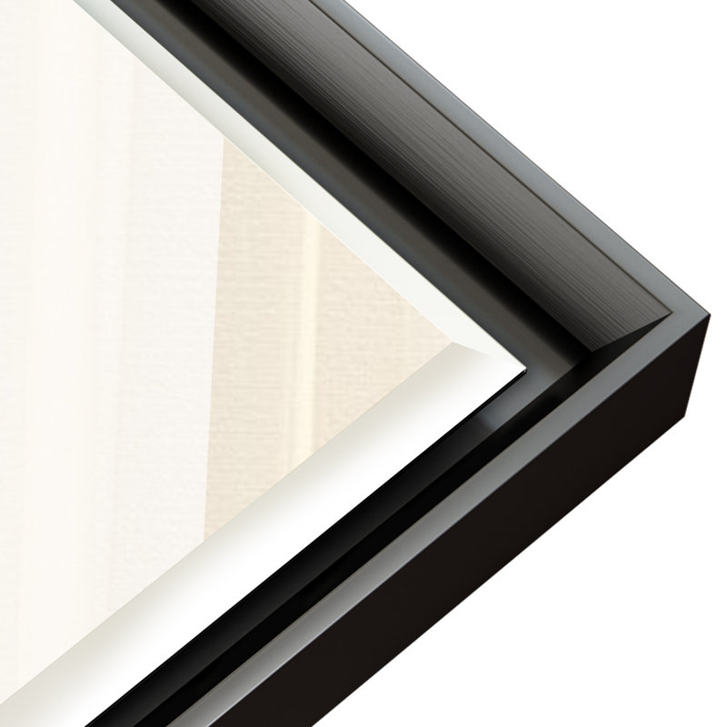 Miroir de salle de bain mural Lohoski, Noir, 30 po x 22 po
