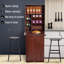 Bureau convertible mural pliable avec tablettes ouvertes